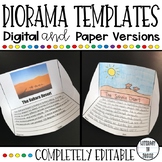 Diorama Project Templates | Editable | Digital | Distance 