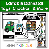 Editable Dismissal Tags for Back to School Organization & 
