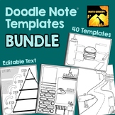 Editable Doodle Note Templates STARTER PACK Bundle for D.I