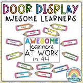 Editable Door Displays | Awesome Learners Door Sign | Rain