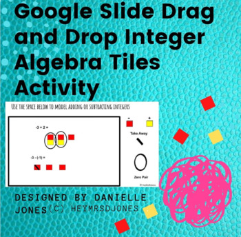 Preview of Editable Drag and Drop Addition/Subtraction Algebra Tiles Manipulatives