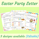 Editable Easter Party Letter to Parents (3 Designs) - Powe