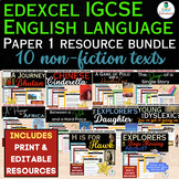 Editable Edexcel IGCSE English Language Paper 1 Resource Bundle