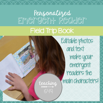 Preview of Editable Emergent Reader: Field Trip Book