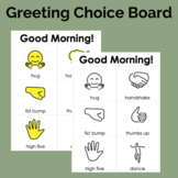 Editable Emoji Morning Greeting Choice Board