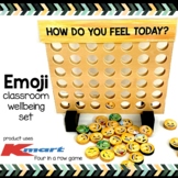 Editable KMART hack | 'Connect Four' Emoji feelings chart 