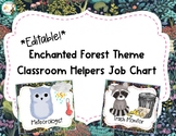 Editable Enchanted Forest Classroom Helpers