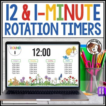 Preview of Slides with Timers 12-minute Rotations and 1-minute Clean-Up Christian