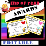 Editable End of the Year Awards - BEE themed
