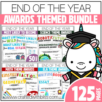 Preview of Editable End of the Year Awards Classroom Certificate Theme Part 2
