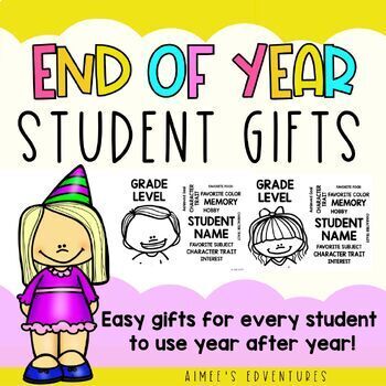 Preview of EDITABLE | End of the Year | Word Cloud Gifts for Students | BUNDLE