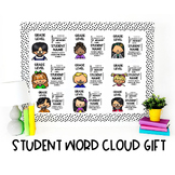 Editable Student Word Cloud | End of Year Teacher Goodbye Gift
