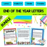 Editable End of the Year Letter to Students & Parents From