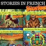 Editable End of year Summer Stories in french Reading Comp