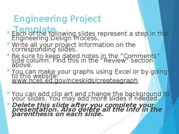Preview of Engineering STEM PPT Template(Editable & fillable resource)