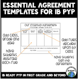 IB PYP Essential Agreement Templates