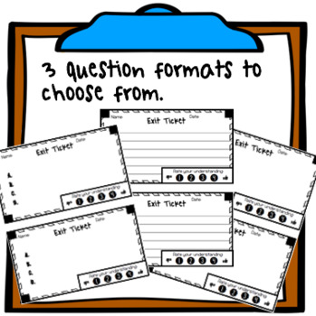 Editable Exit Ticket Template by Miss Greenier | TpT