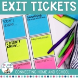 Editable Exit Tickets Templates - Classroom Management | FREE
