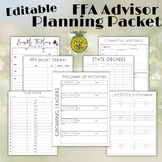 Editable FFA Advisor Planning Packet
