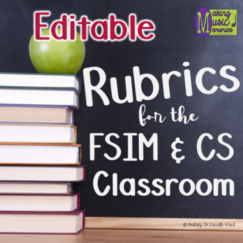 Preview of Editable - FSiM & CS - Rubrics (Powerpoint)