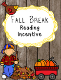 Editable Fall Break Reading Incentive