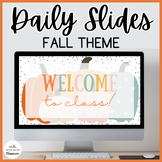 Editable Fall Daily Slides Template - Google Slides