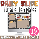 Editable Fall Good Morning Slide Templates | Google & PPT 