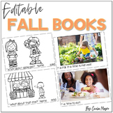 Editable Fall Printable Reading Books for Reading Groups