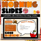 Editable Fall Morning Slides