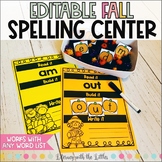 Editable Fall Spelling Center | Word Building | Learn to W