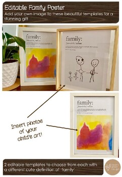 Preview of Editable Family Poster