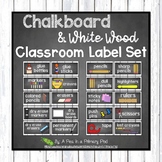 Editable Farmhouse Classroom Labels: Supplies, Library, Bi
