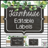 Farmhouse Editable Labels