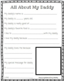 Editable - Father's Day All About My Dad Activity