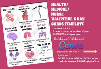 Preview of Editable February/Heart Health Bulletin/Newsletter for School Nurse/health PDF
