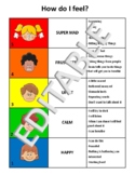 Editable Feelings Scale for Autism, PBIS, Special Ed, Counseling