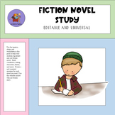 Editable Fiction Novel Study Packet