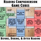 Reading Comprehension Cubes Game | Fiction/Non-fiction Cen