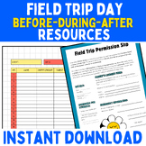 EDITABLE Field Trip Forms: Permission slip, Planner, Chape