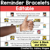 Editable Field Trip Bracelets for Reminders - Parent Commu