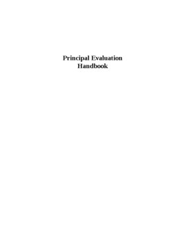 Preview of Principal Evaluation Handbook(Editable and fillable resource)