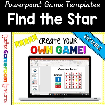 Preview of Editable Find the Star Powerpoint Game Template