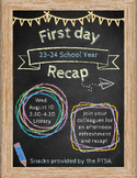Editable First Day Flyer