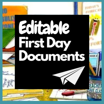 Preview of Editable First-Day-of-Class Documents You Can Use As A Starting Point