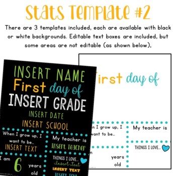 First Day Of School Signs with Editable Templates For All Grades!