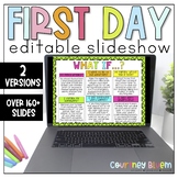 Editable First Day of School and Open House Slideshow