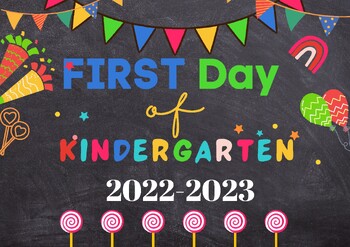 Preview of Editable First or Last day of School Sign - Any grade for Boy and Girl