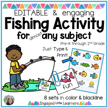 Editable Fishing Activity, Engaging Lessons
