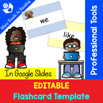 Editable Flashcard Template Google Slides DISTANCE LEARNING TpT