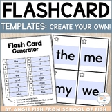 Editable Flashcard Templates | Flashcard Generator | EDITA